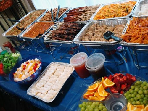 Graduation Party Catering Ideas
 buffet food layout Graduation Ideas in 2019