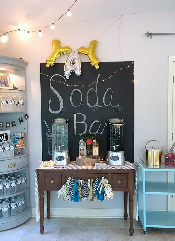 Graduation Party Entertainment Ideas
 Graduation Party Inspiration Featuring a Soda Bar