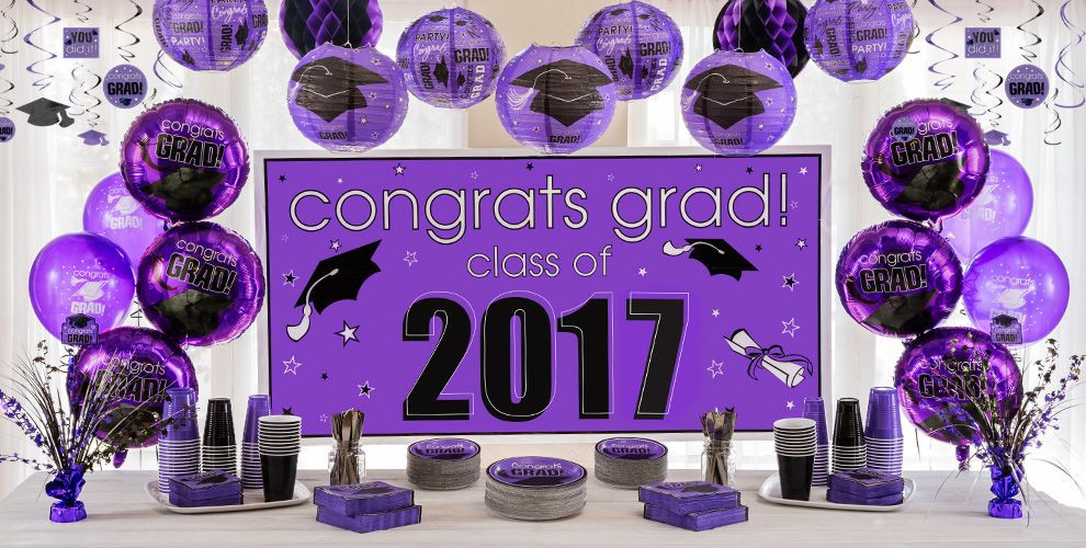 Graduation Party Ideas Purple
 Purple Graduation Party Supplies