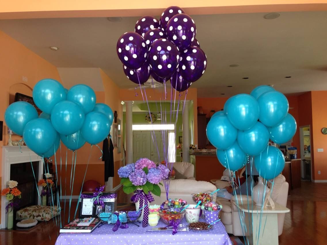 Graduation Party Ideas Purple
 Purple and turquoise graduation party