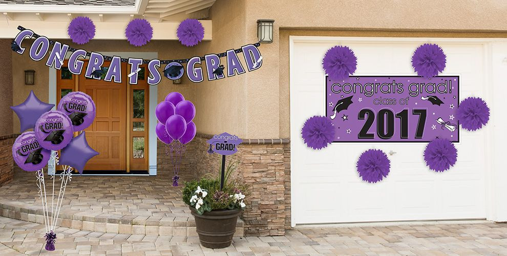 Graduation Party Ideas Purple
 Purple Congrats Grad Graduation Party Supplies Party City