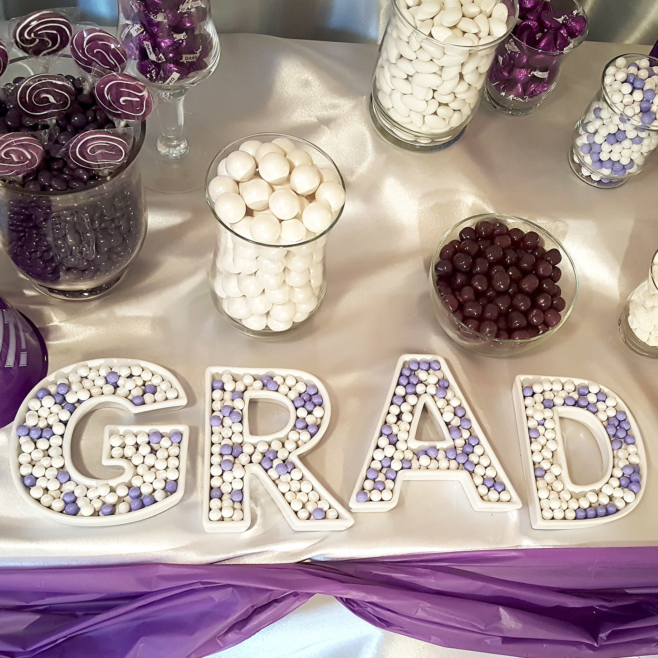 Graduation Party Ideas Purple
 White & Purple Panther Football Graduation Party Ideas