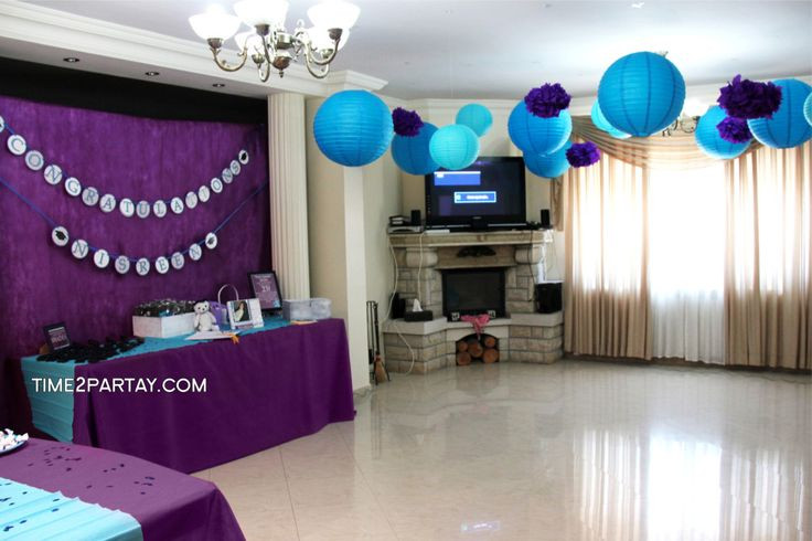 Graduation Party Ideas Purple
 Graduation Party Turquoise and Purple Theme