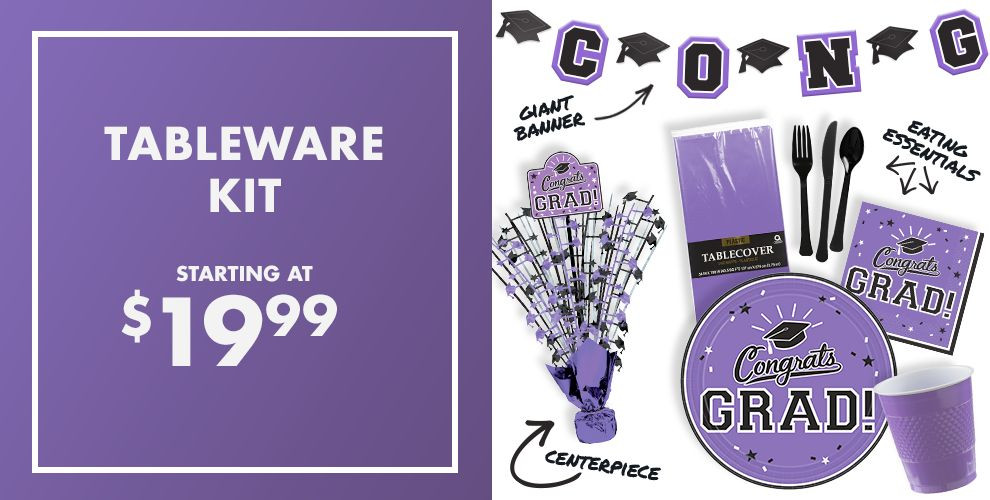 Graduation Party Ideas Purple
 Purple Graduation Party Supplies Party City