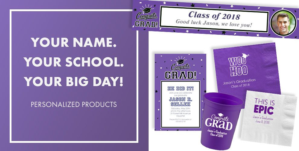 Graduation Party Ideas Purple
 Purple Graduation Party Supplies Party City