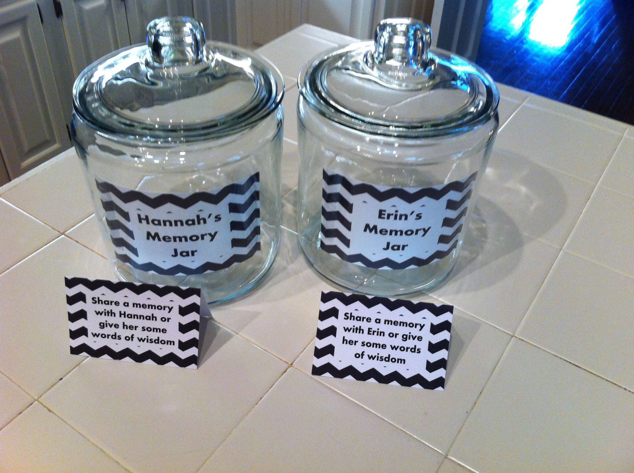 Graduation Party Memory Ideas
 Memory jar for graduation party Party Fun