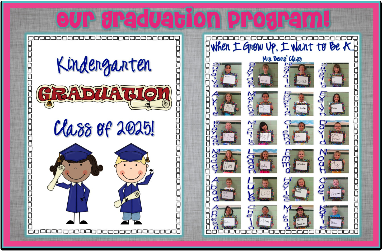 Graduation Party Program Ideas
 Kindergarten Graduation Program