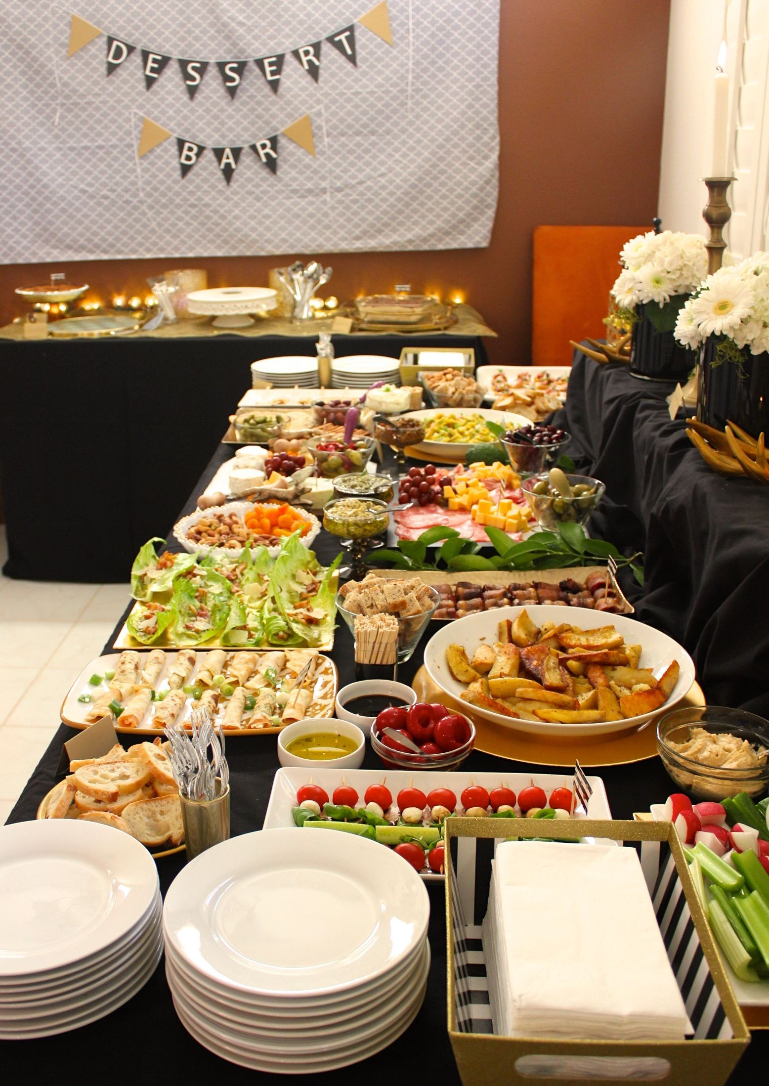 Graduation Party Setup Ideas
 Event Catering Buffet food set up Heavy Appetizers