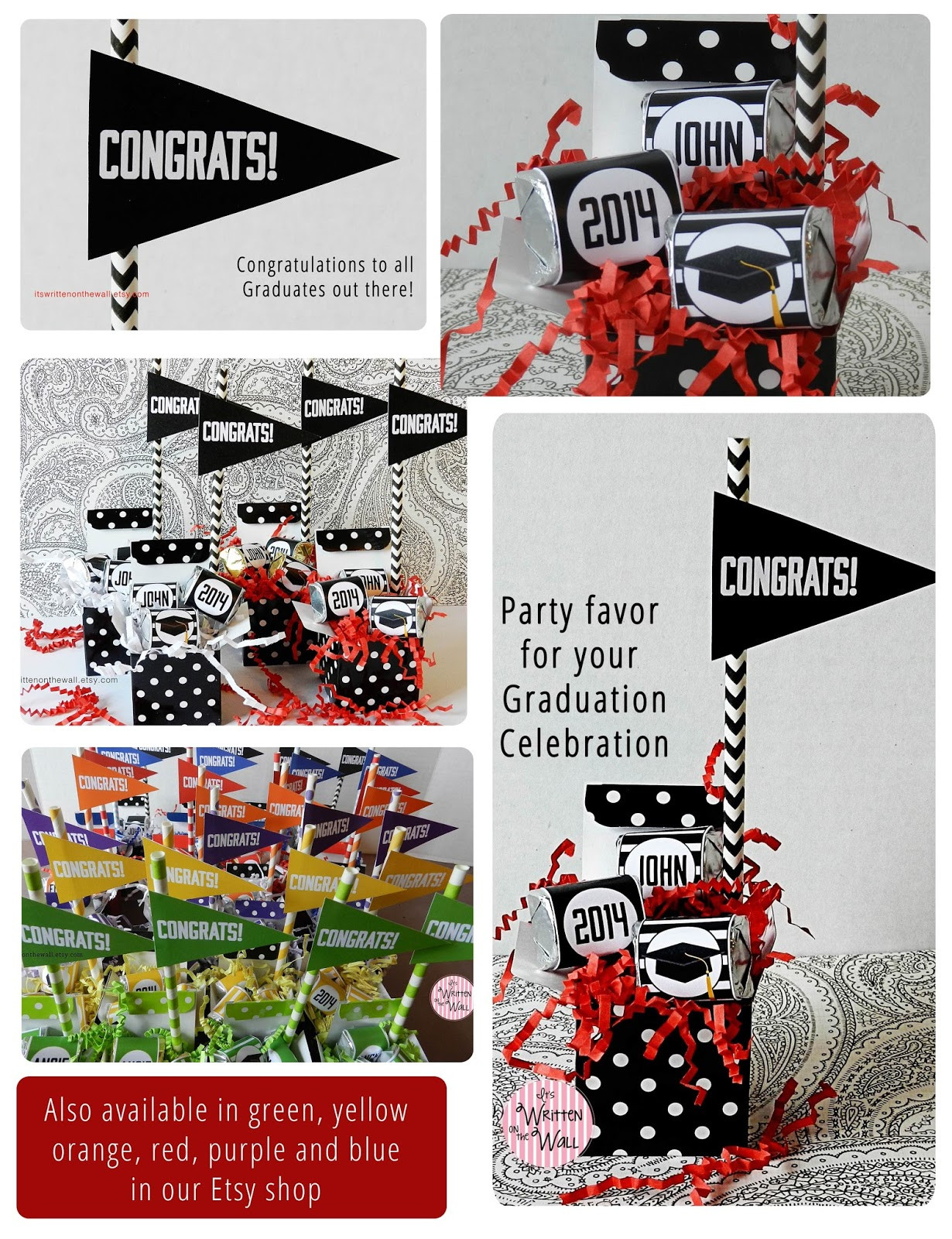 Graduation Party Souvenirs Ideas
 It s Written on the Wall Unique Graduation Party Favor