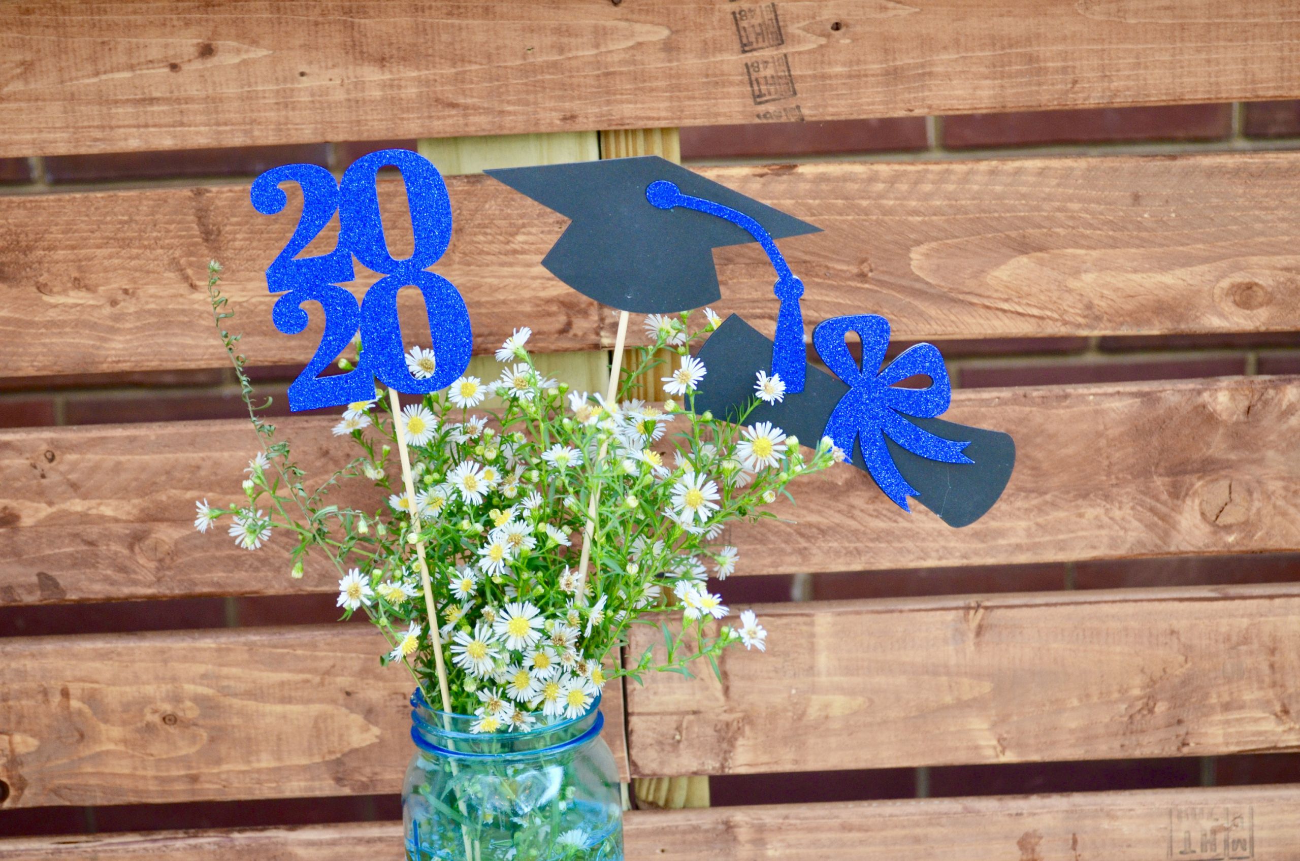 Graduation Party Theme Ideas 2020
 Graduation centerpiece sticks 2020 Graduation party