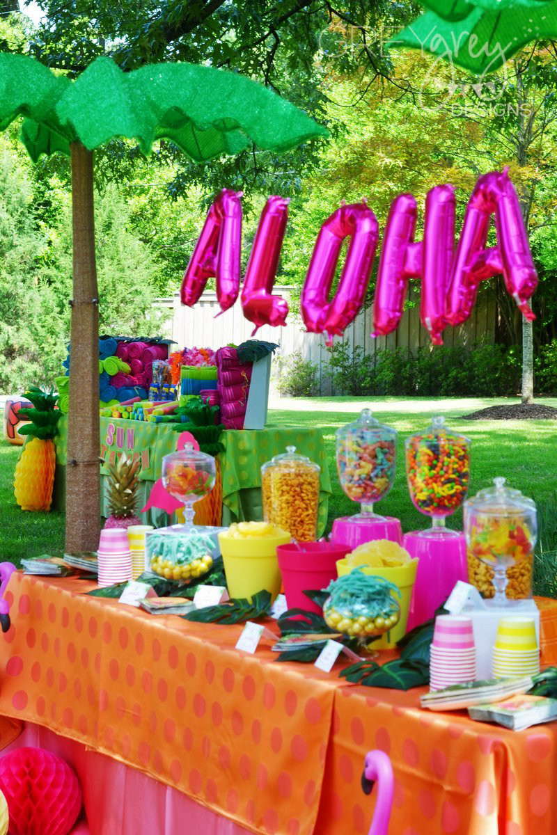 Graduation Party Theme Ideas
 GreyGrey Designs Aloha High School Luau Themed Graduation