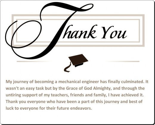 Graduation Thank You Quotes
 Sample Graduation Thank You Card Notes