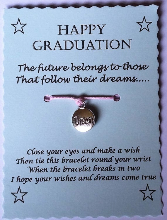 Graduation Wishes Quotes
 Graduation Gift Graduation Wish Bracelet Happy Graduation