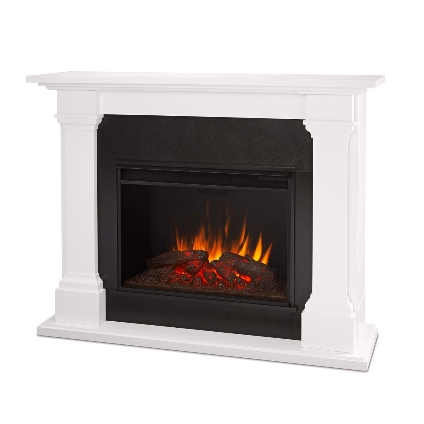 Grand White Electric Fireplace
 Callaway Grand Vivid Led Electric Fireplace In White