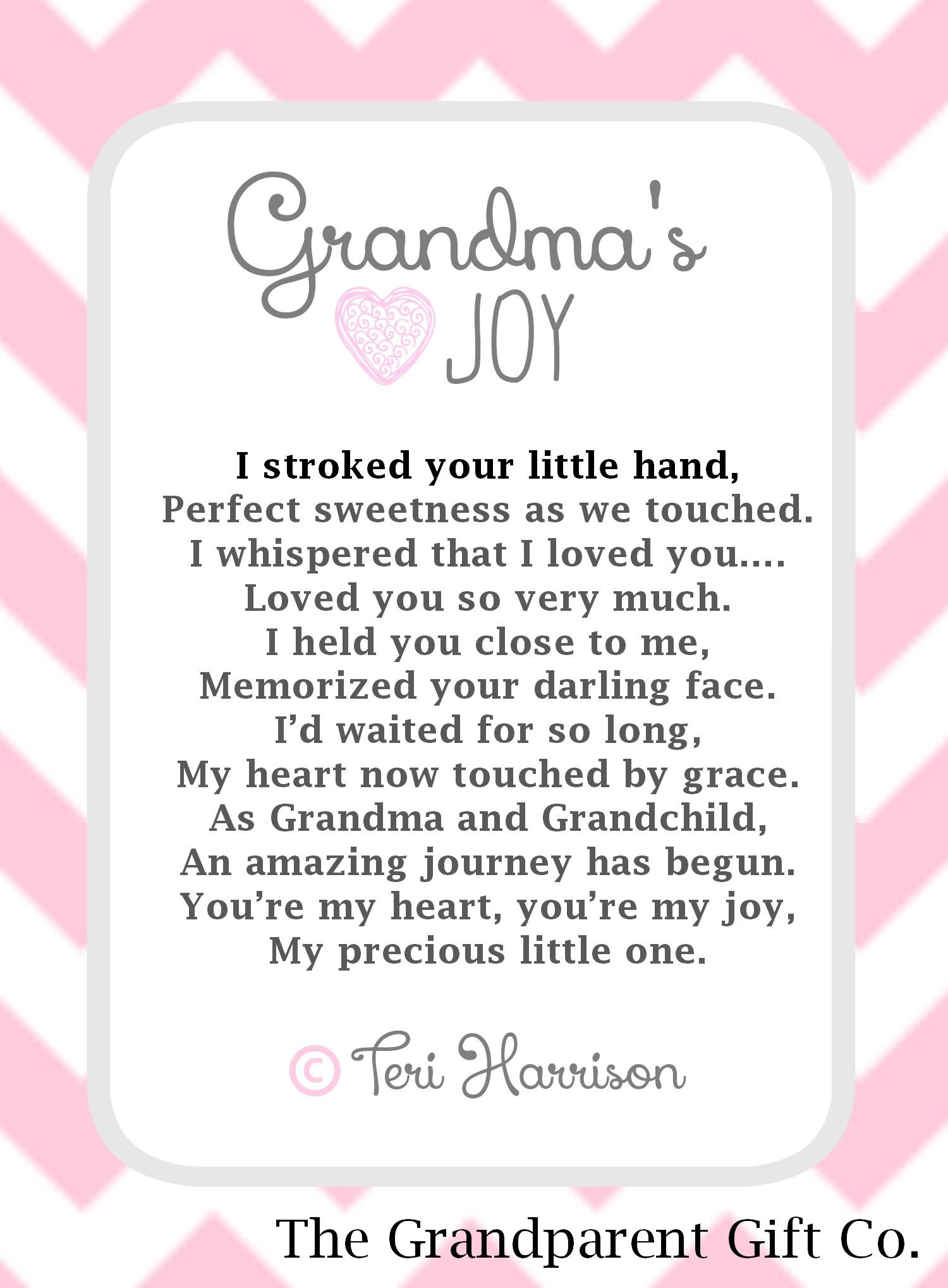 Grandmother And Granddaughter Quotes
 Grandma s Joy The Grandparent Gift Co creates