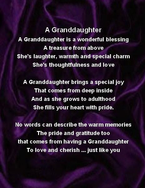 Grandmother And Granddaughter Quotes
 Granddaughter grandmother Poems