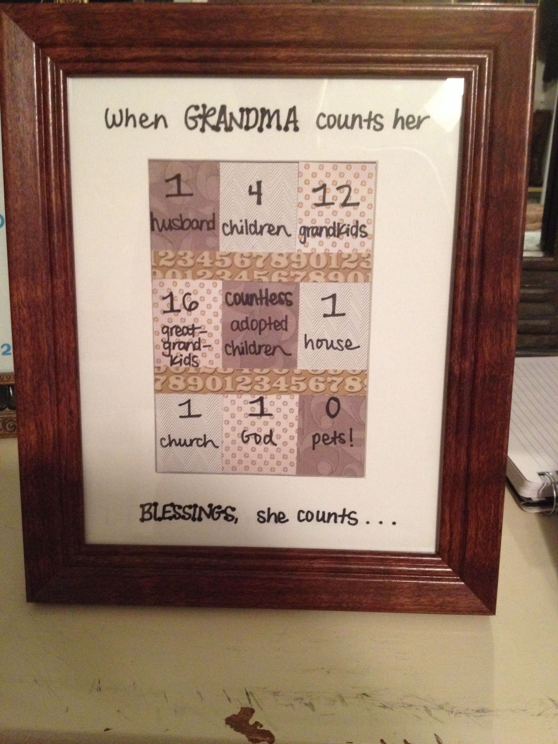 Grandmother Birthday Gift Ideas
 Craft for Grandma s birthday