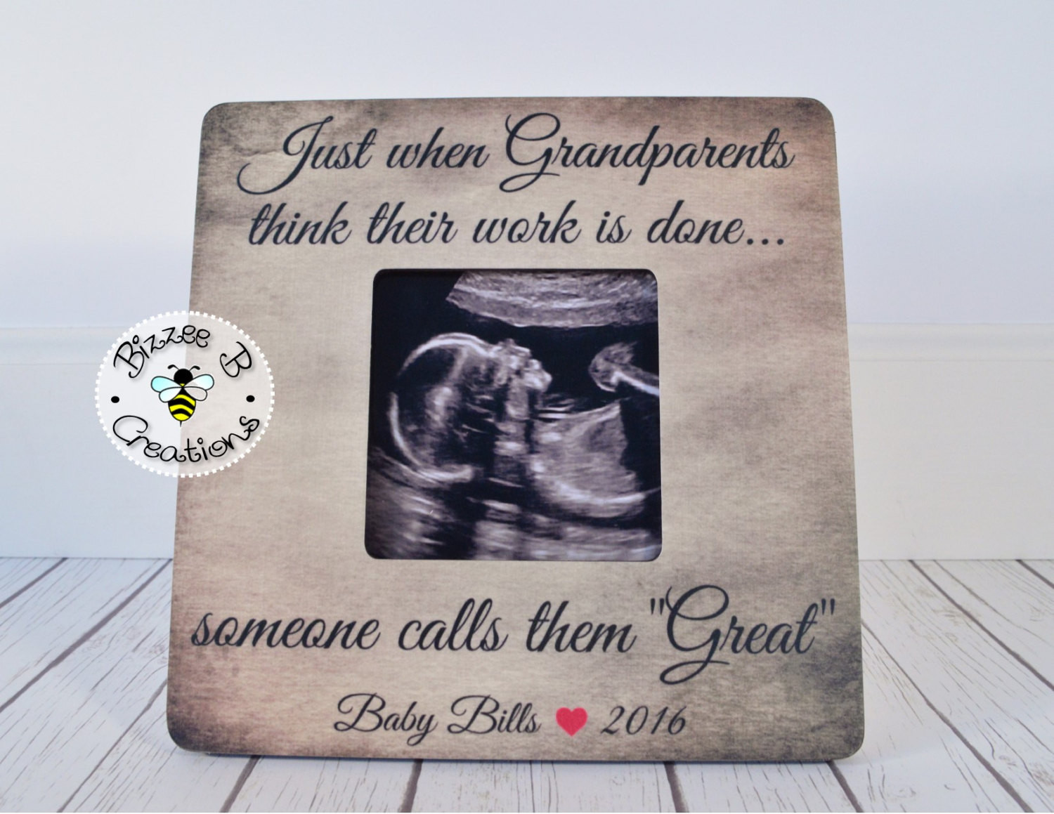 Grandpa Gift Ideas From Baby
 Gift for Great Grandparents To Be Just When by