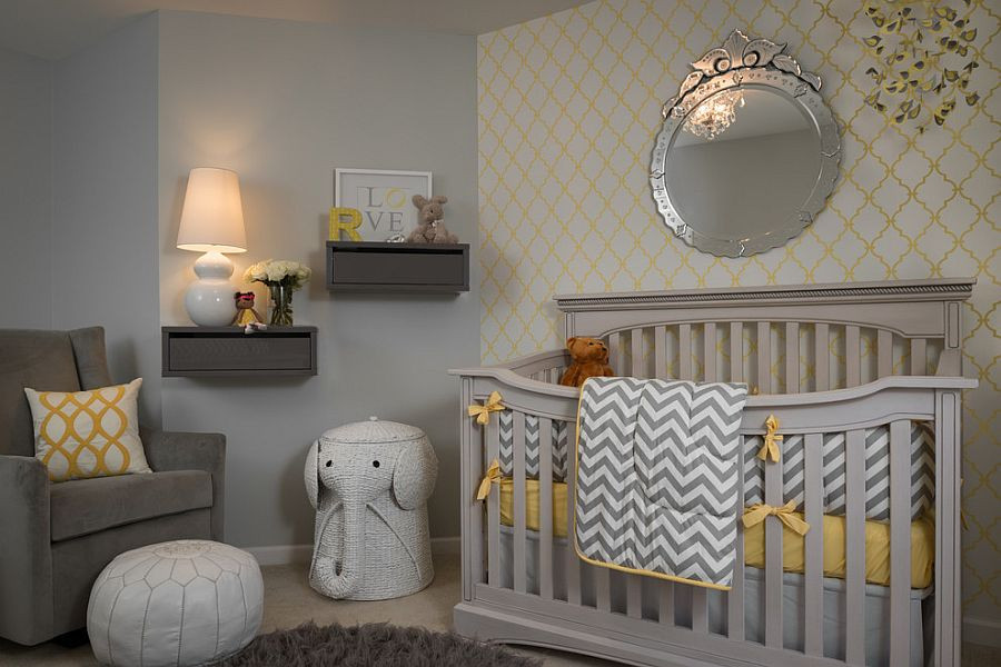 Gray Baby Room Decor
 20 Gray and Yellow Nursery Designs with Refreshing Elegance