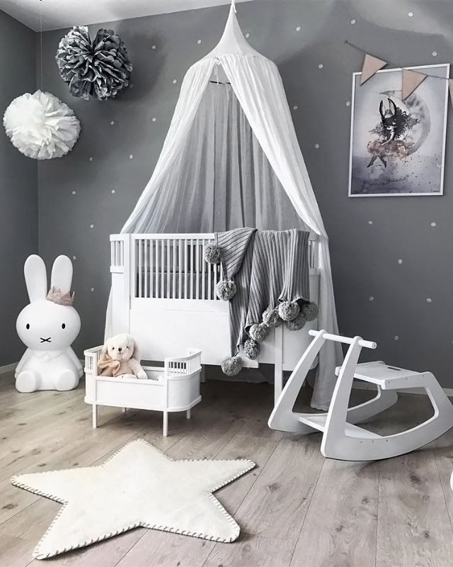 Gray Baby Room Decor
 A grey and white kid s room Is To Me