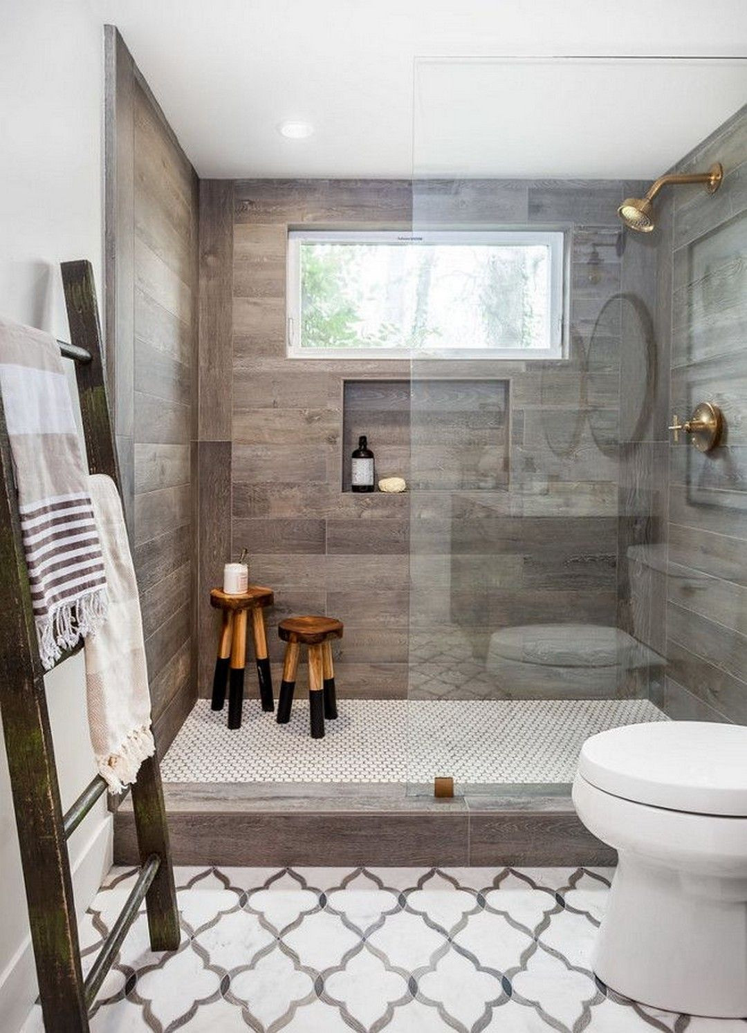 Gray Tile Bathroom
 15 Wood Tile Showers For Your Bathroom