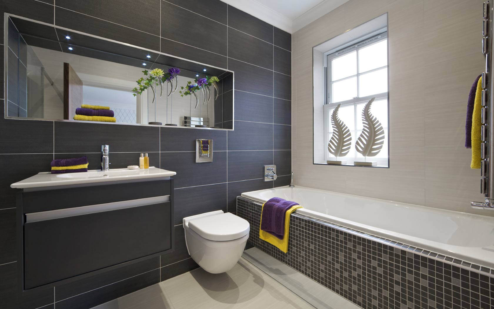 Gray Tile Bathroom
 Grey Bathroom Ideas The Classic Color In Great Solutions