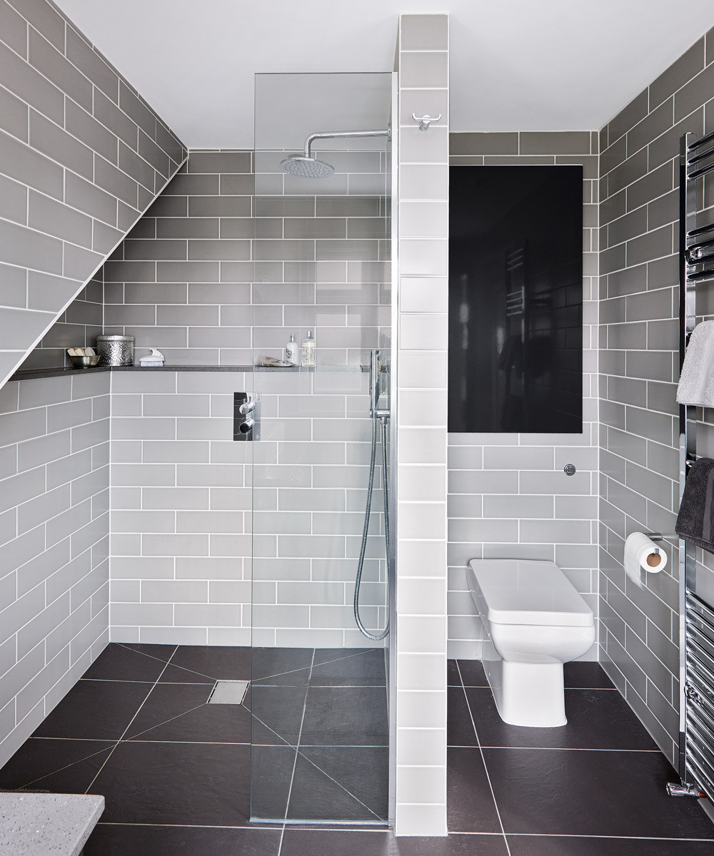 Gray Tile Bathroom
 Grey bathroom ideas – Grey bathroom ideas from pale greys