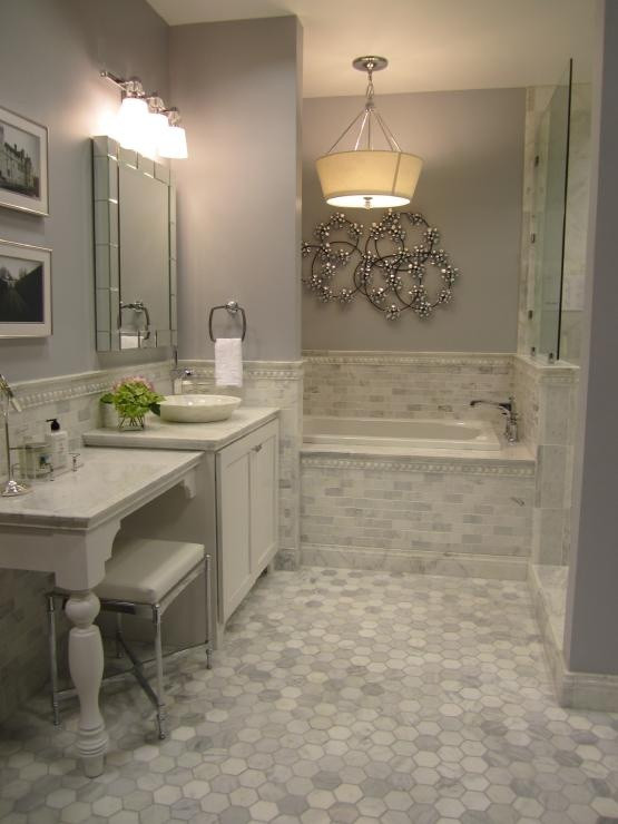 Gray Tile Bathroom
 37 light gray bathroom floor tile ideas and pictures