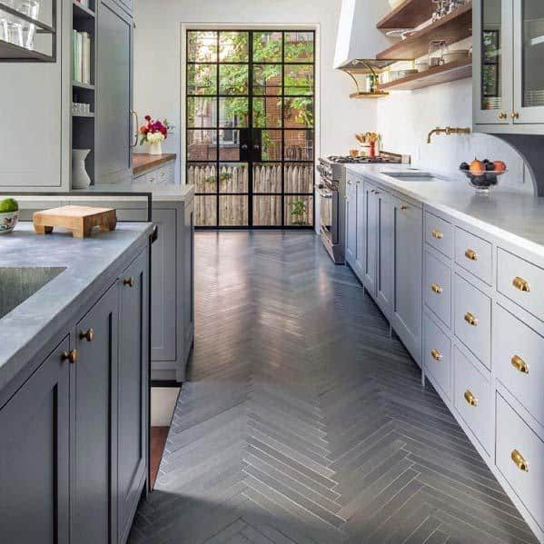 Gray Tile Kitchen
 Top 50 Best Kitchen Floor Tile Ideas Flooring Designs