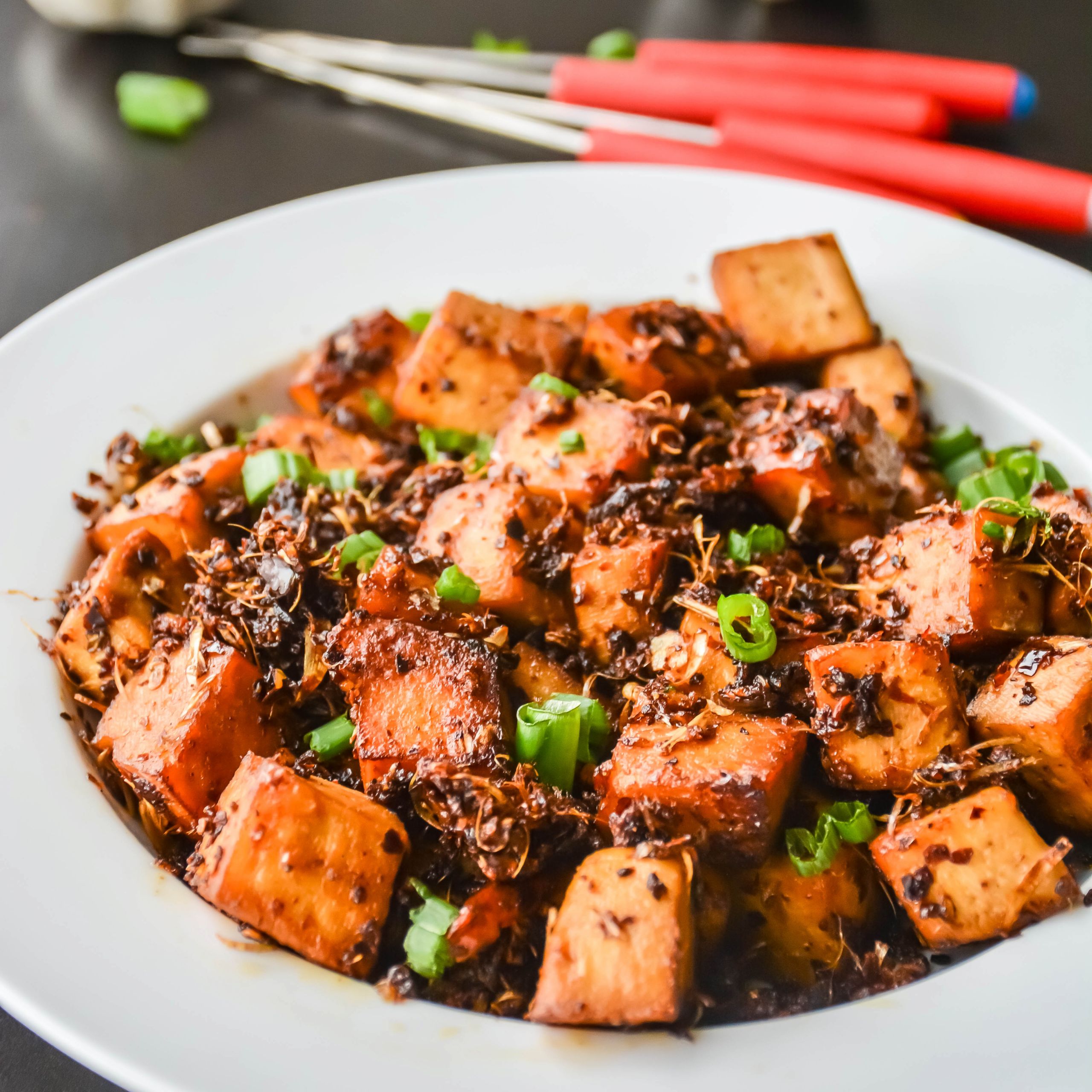 Great Tofu Recipes
 Spicy Garlic Tofu in 10 minutes – Relish The Bite