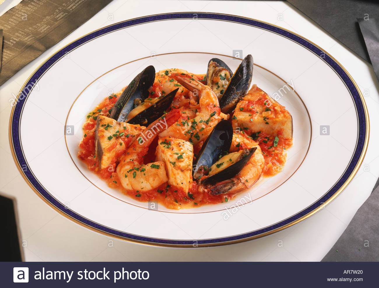 Greek Fish Stew
 A greek fish stew Stock Royalty Free Image