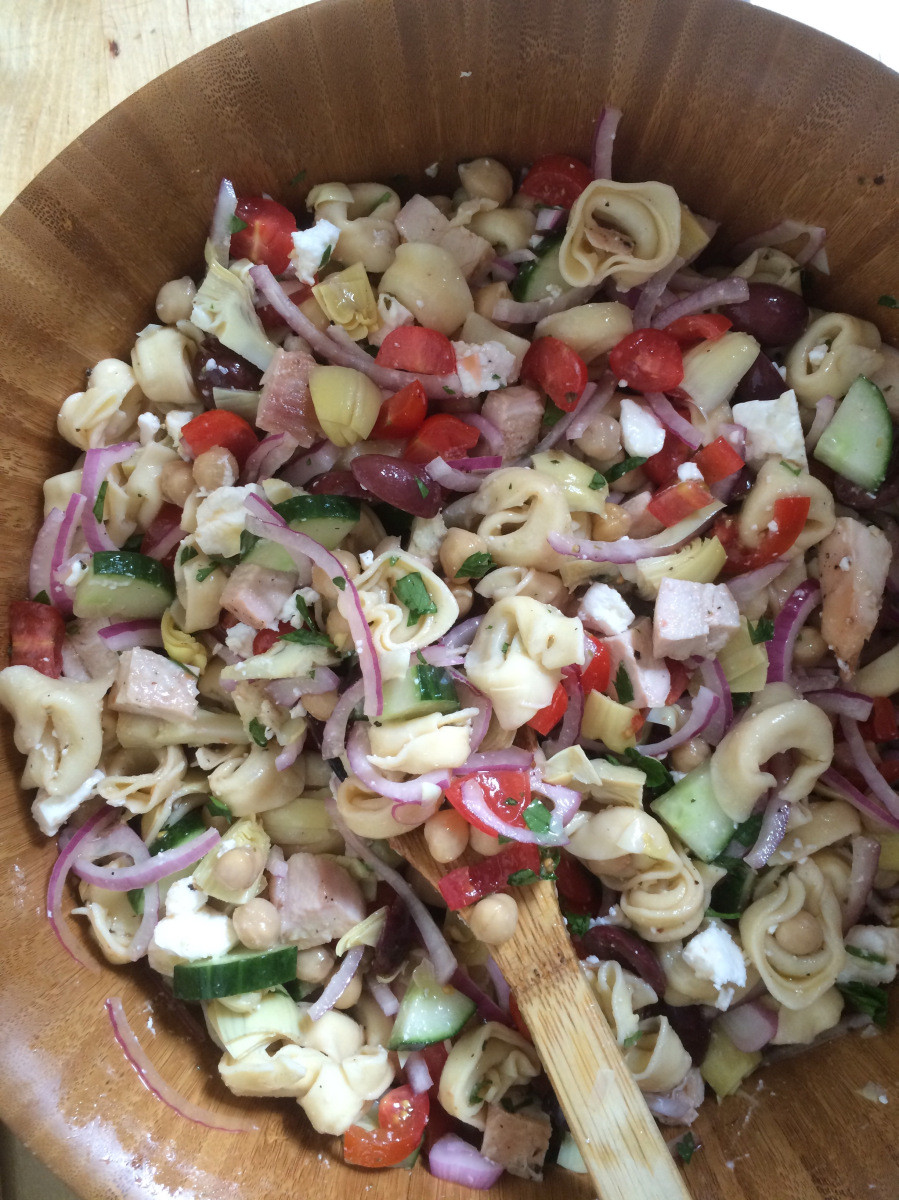 Greek Tortellini Pasta Salad
 Greek Tortellini Pasta Salad with Chicken – Emily Always Cooks