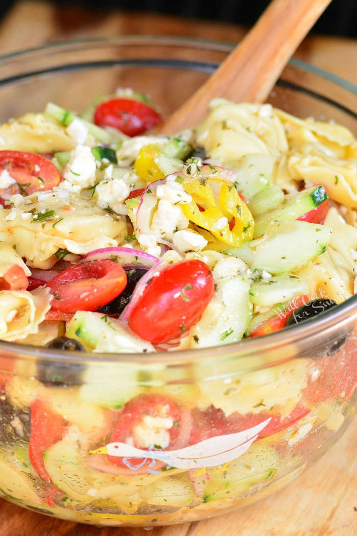 Greek Tortellini Pasta Salad
 Greek Tortellini Salad Will Cook For Smiles
