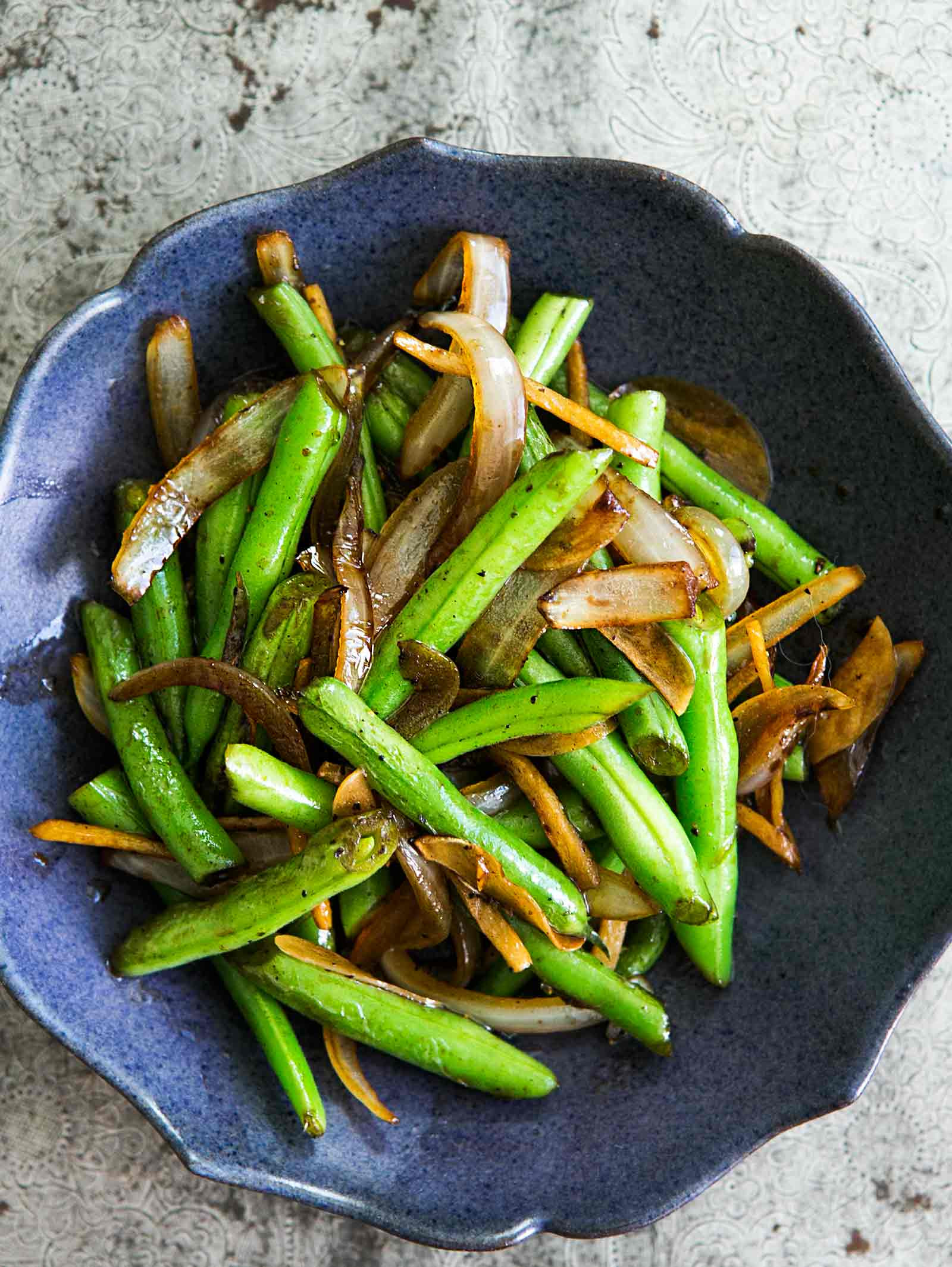 Green Bean Stir Fry
 Stir Fried Green Beans with Ginger and ions Recipe
