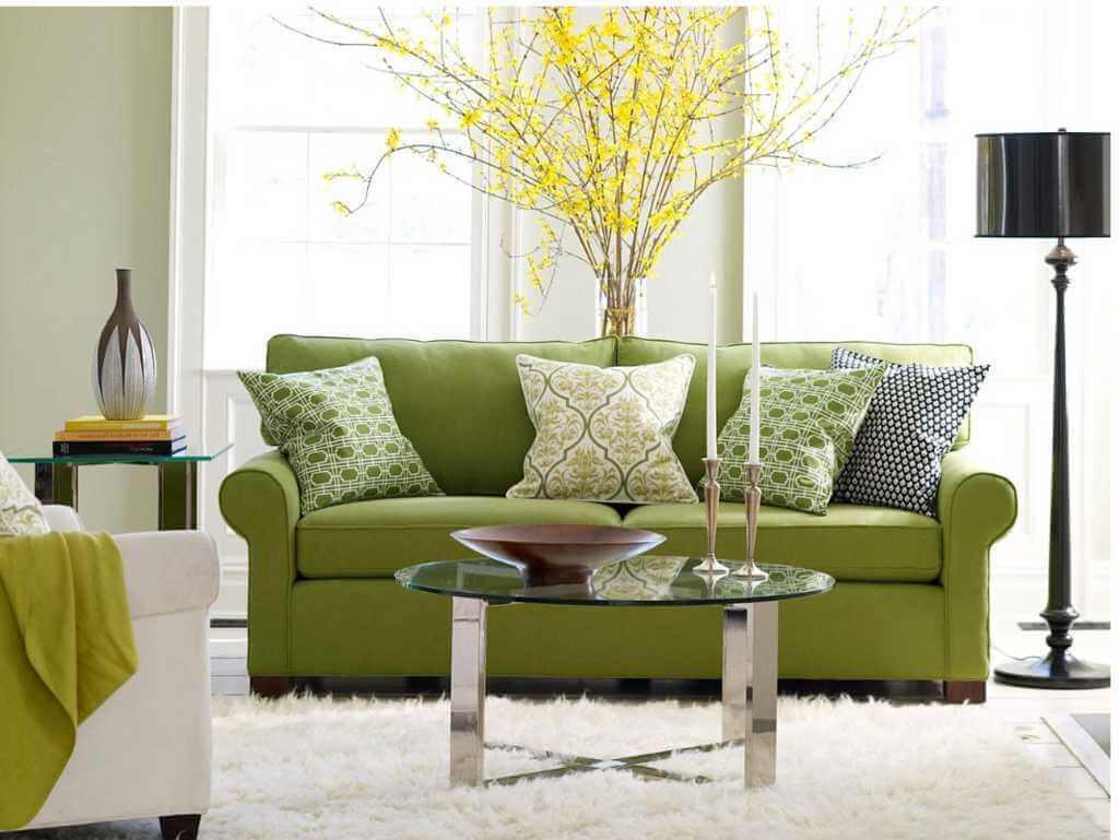 Green Living Room Chairs
 Lime Green Living Room Design With Fresh Colors