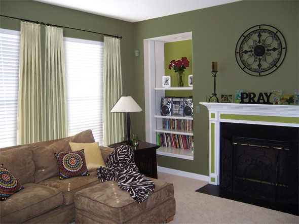 23 Elegant Green Paint for Living Room - Home, Family, Style and Art Ideas