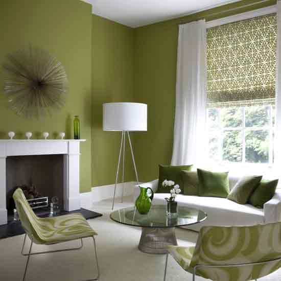 Green Paint For Living Room
 Cheerful Paint Colours for your Walls