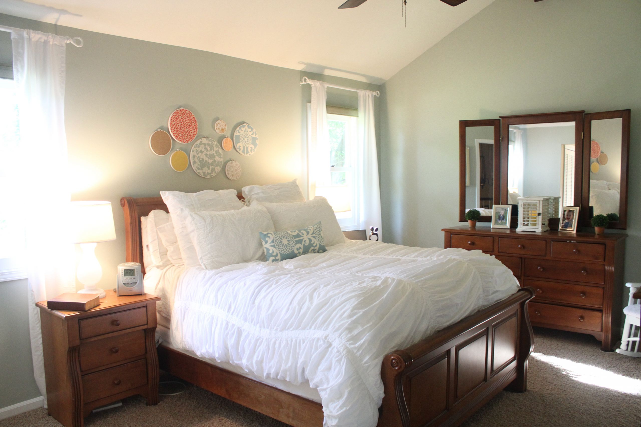 Grey Bedroom Paint
 Room Makeover with Sherwin Williams fort Gray