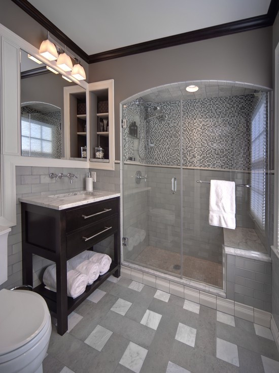 Grey Tile Bathroom Ideas
 29 gray and white bathroom tile ideas and pictures