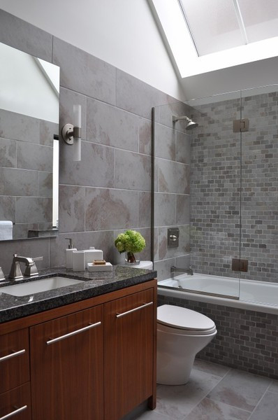 Grey Tile Bathroom Ideas
 To da loos Grey bathrooms are they a good idea