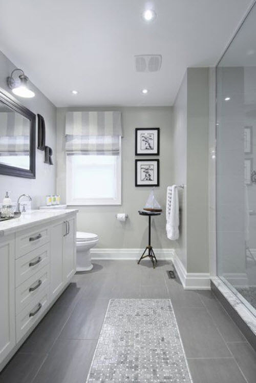 Grey Tile Bathroom Ideas
 38 gray bathroom floor tile ideas and pictures