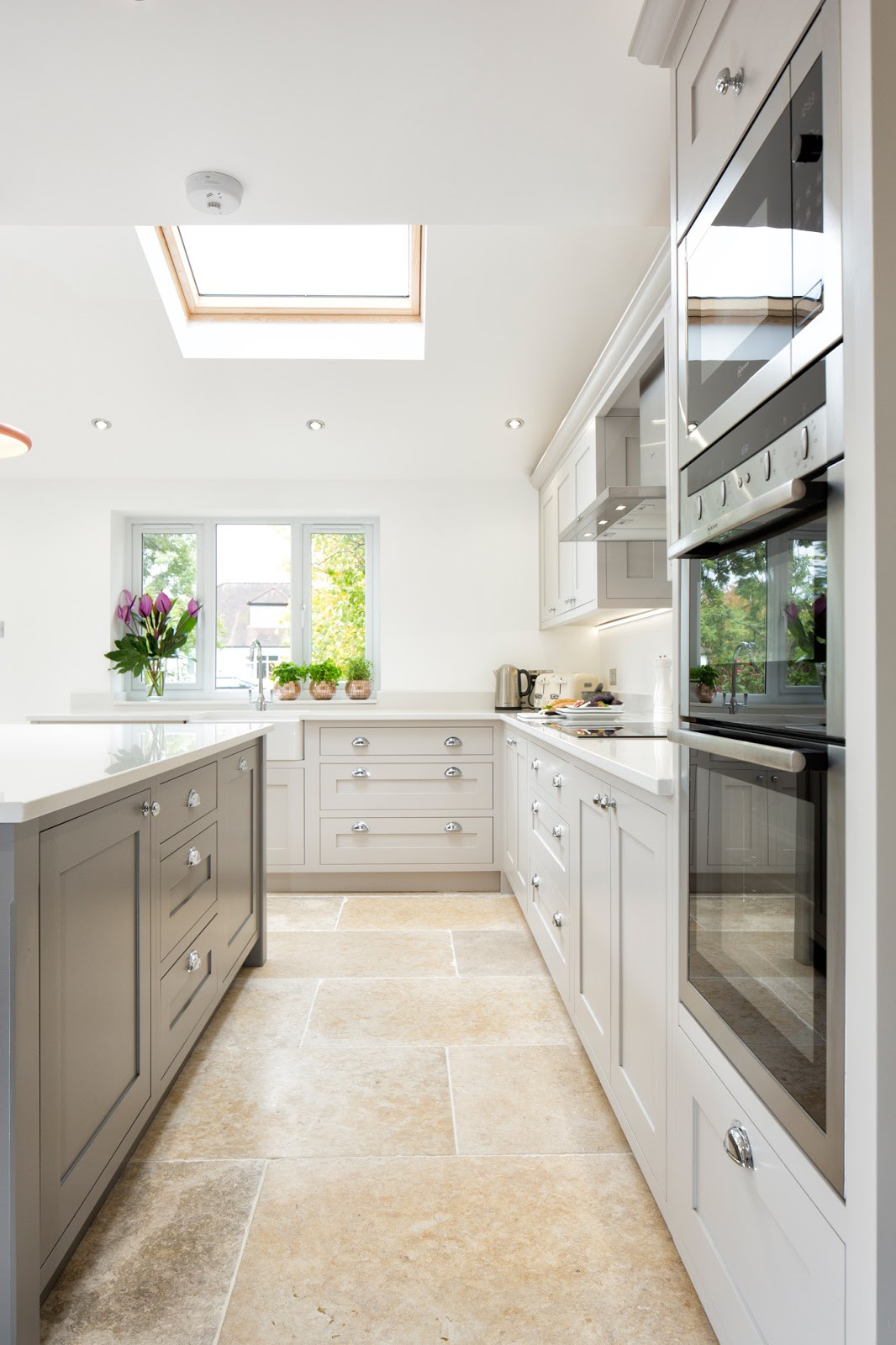 Grey White Kitchen
 Maple & Gray White & Grey Shaker Kitchen