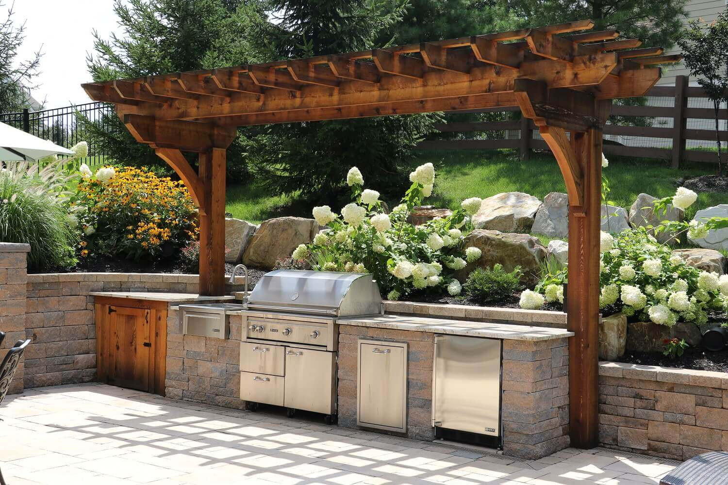 Grill For Outdoor Kitchen
 Custom Built Outdoor Kitchens & Grills Burkholder Landscape