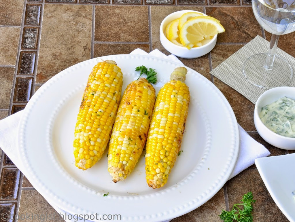 Grilled Corn In Foil
 Grilled Corn The Cob In Foil With Garlic Butter