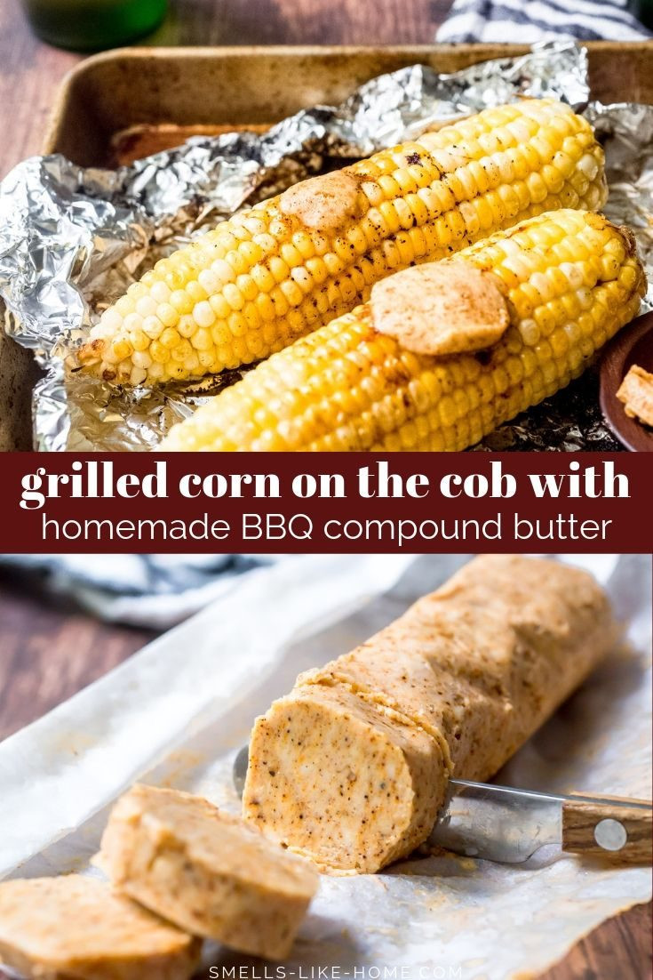 Grilled Corn In Foil
 Grilled Corn in Foil with BBQ pound Butter Smells