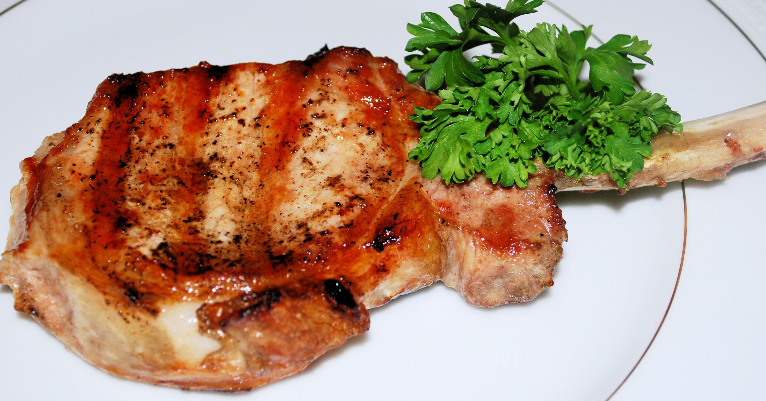Grilled Pork Loin Chops
 Fast Food