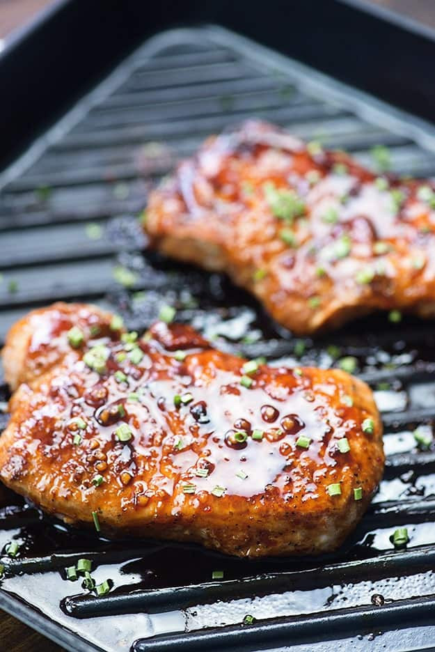 Grilled Smoked Pork Chops
 Korean BBQ Sauce perfect for slathering on grilled meat