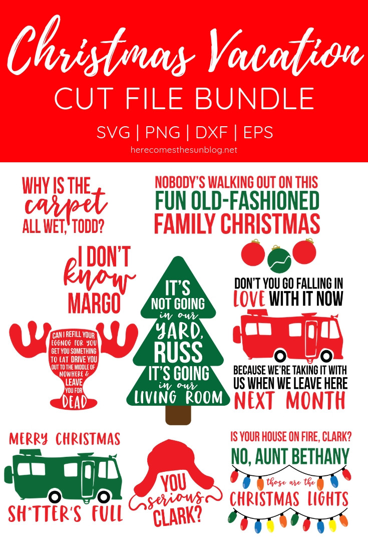 Griswold Christmas Quotes
 Christmas Vacation Cut File Bundle