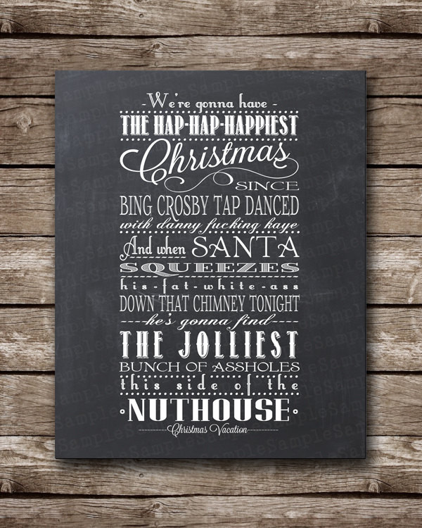 Griswold Christmas Quotes
 Christmas Vacation Quote Clark Griswold Printable Poster