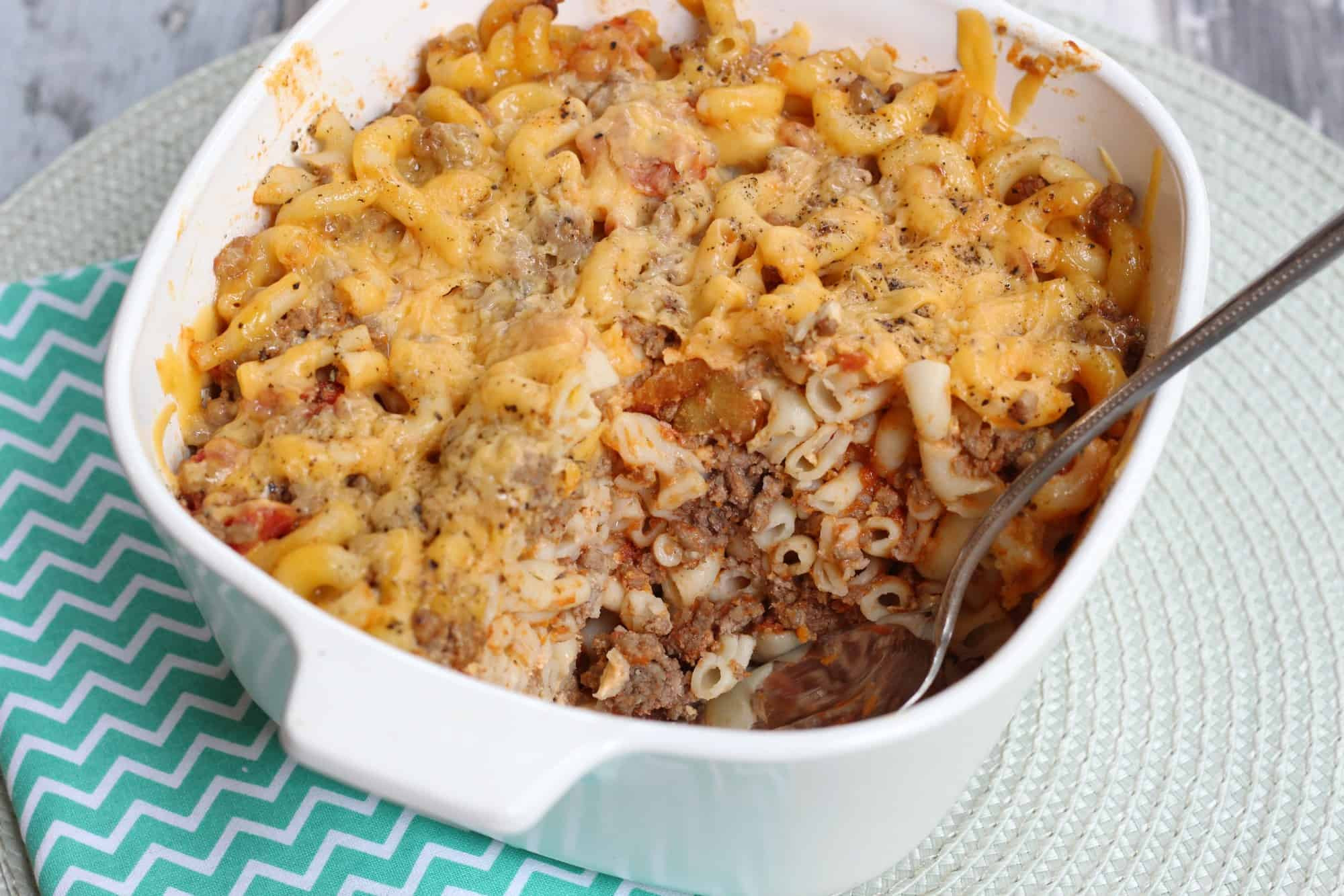 Ground Beef And Mac And Cheese   Homemade Macaroni and Cheese with Ground Beef Recipe